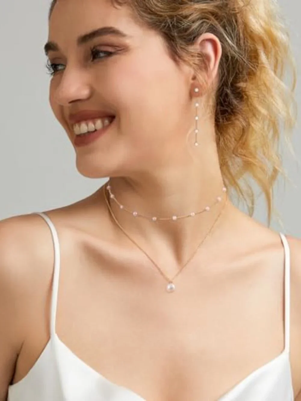 Gold Jewelry Set for Women - Dainty 14K Gold/Silver Plated